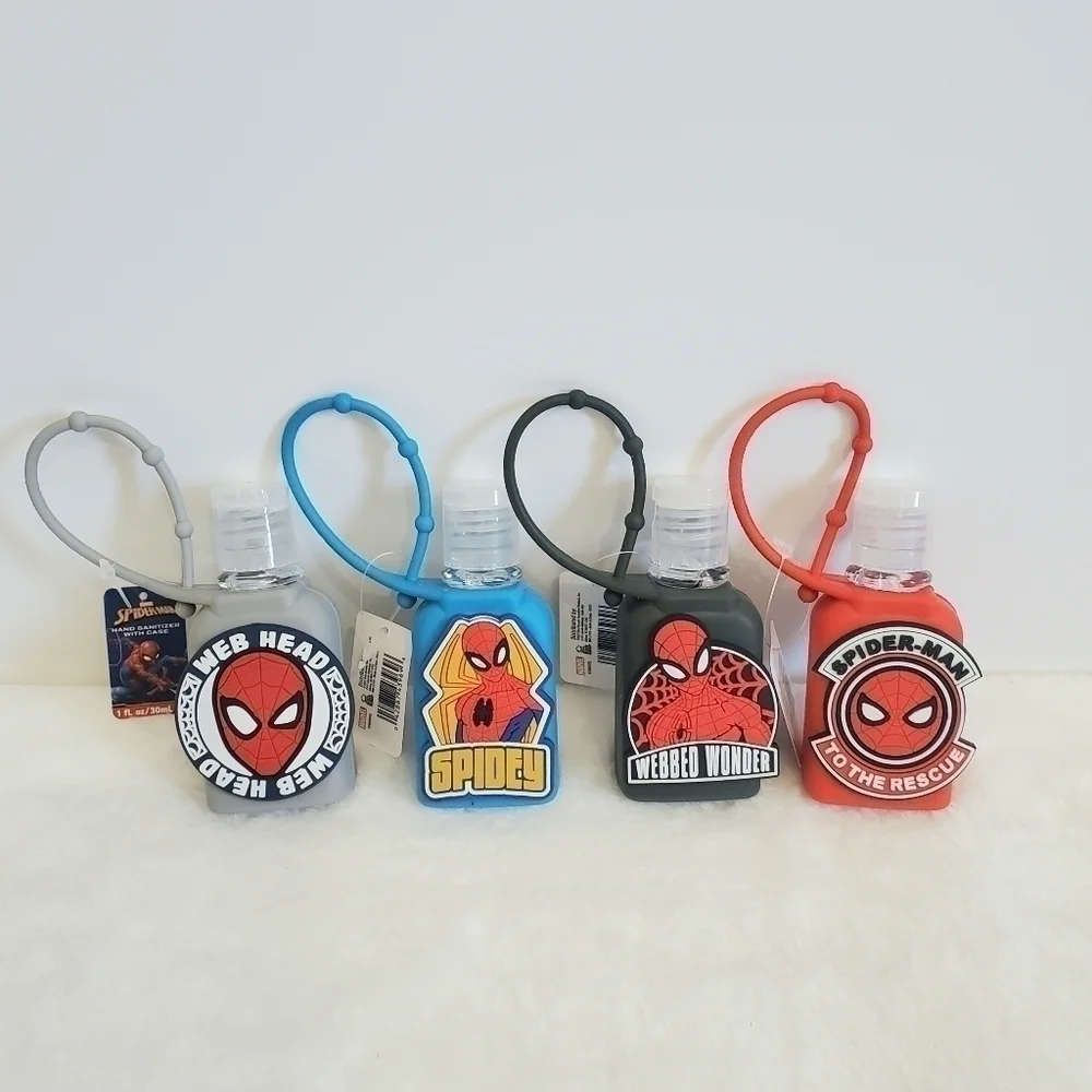 NWT Marvel Spider-Man Hand Sanitizer With Case 4 Piece Gift Set